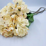 Large Faux Hydrangea Long Stem 27" Artificial Flowers Realistic Floral Pick 6 PC Hydrangea