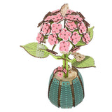 Flower Building Toy Set Blocks Buildable Hydrangea Flowerpot DIY Hydrangea