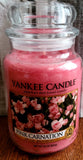 Yankee Candle PINK CARNATION 22 oz Original Large Single Wick Jar Candle Carnation