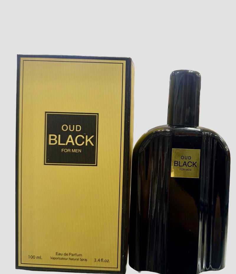 Oud Black for Men Eau de Parfum 100ml (3.4 fl oz)ÐBold & Long-Lasting Fragrance. EDP