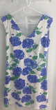 Mahi Gold Paradise Dress Hydrangea Walk In Blue Floral Resortwear  Small NWOT Hydrangea