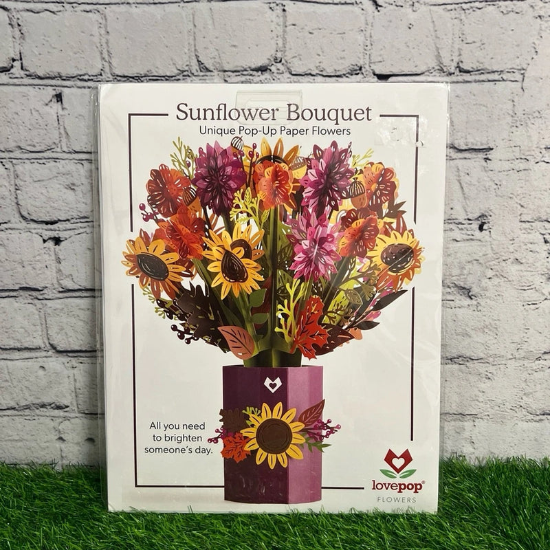 Lovepop Flower Bouquet Sunflower Paper Bouquet 10.25Ó Summer Love Sunflower