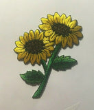 Sunflower patch flower patch sunflower patch sunflower iron or sew 3 inch tall Sunflower