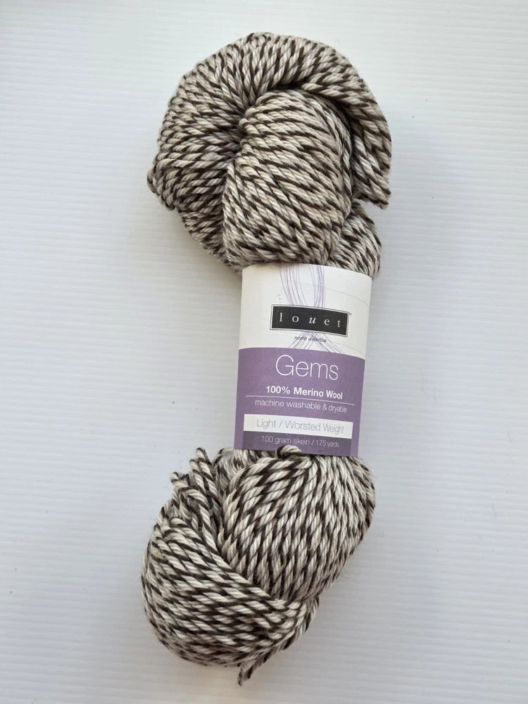 Louet Gems 100% Merino Wool SW Light/Worsted 100g/175yds Pampas Grass One Hank Pampas Grass