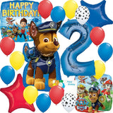 Paw Patrol Party Supplies Chase Balloon Decoration Bouquet 2nd Birthday Bouquet