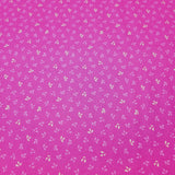 Smiling Safari Friends BTY P&B Textile Pink Yellow Floral Deep Pink Flowering Plants