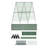 A-Frame Garden Trellis Climbing Rack Garden Setup Compact Storage Spiked Legs Garden Plants
