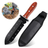 Hori Hori Garden Knife, Garden Tools with Sheath for Planting,Weeding,Digging, 7 Garden Plants