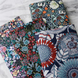 4PCS Floral Fabric Cotton Pretty Sunflower Print Multicoloured Vintage DIY Craft Sunflower
