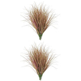 2 Pack Artificial Grass for Outdoor Fake Green Plants Tall Decorative Green Plant