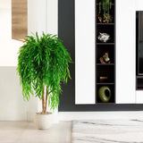 4Õ Willow Artificial Tree (Real Touch) w/ Natural Trunk Home Decor. Retail $129 Green Plant