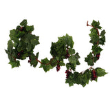 Plants Decor Artificail Silk Ivy Grape Vine Grape Hanging Green Plant