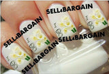 Wedding Bridal I DO Wedding Calla Lilies Lily FLOWERS_Tattoo Nail Art Decals Lily
