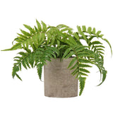 Small Fake Plant Potted Plants Artificial Decor Plastic Ferns Plant Faux Plan... Green Plant