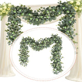 Artificial Leaf Vines Fake Eucalyptus Hanging Plant for Wedding Home Decor Green Plant
