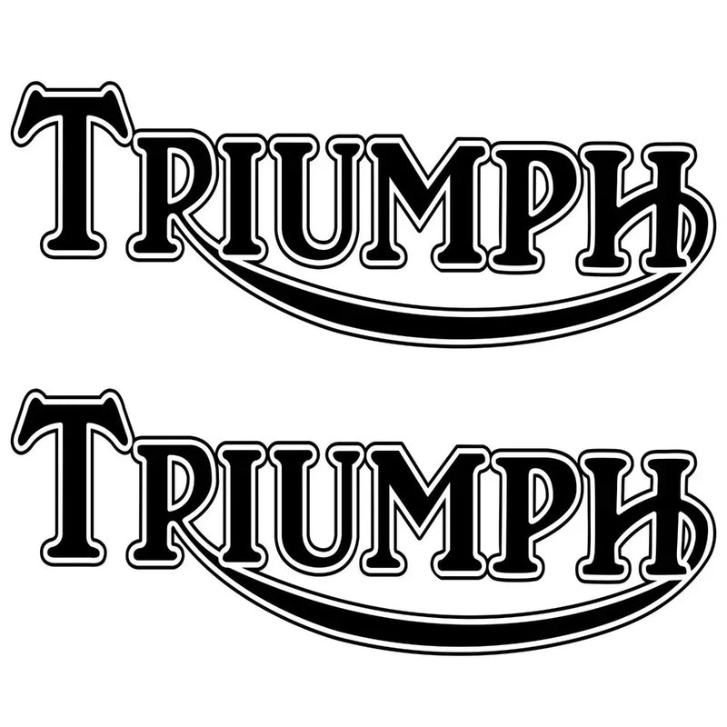 Triumph Decal Outlne Die Cut Vinyl Gas Tank Fuel Tank Sticker - ANY SIZE Roses
