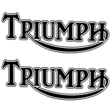 Triumph Decal Outlne Die Cut Vinyl Gas Tank Fuel Tank Sticker - ANY SIZE Roses