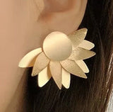Lotus Flower Stud Earrings Silver Gold Sun Flower Stud Earrings Jewelry Gift Sunflower