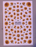 Sun Flower __ Nail stickers Sunflower Nail Trends Nail Art  Nine Sheets  Flowers Sunflower