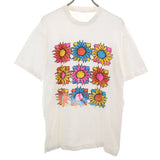 90s Old sunflower Short sleeve T-shirt white Single Stitch Flower Men's Sunflower