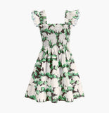 Hill House Home Elizabeth Ellie Nap Dress Night Bloom XS Hydrangea Green Mini Hydrangea