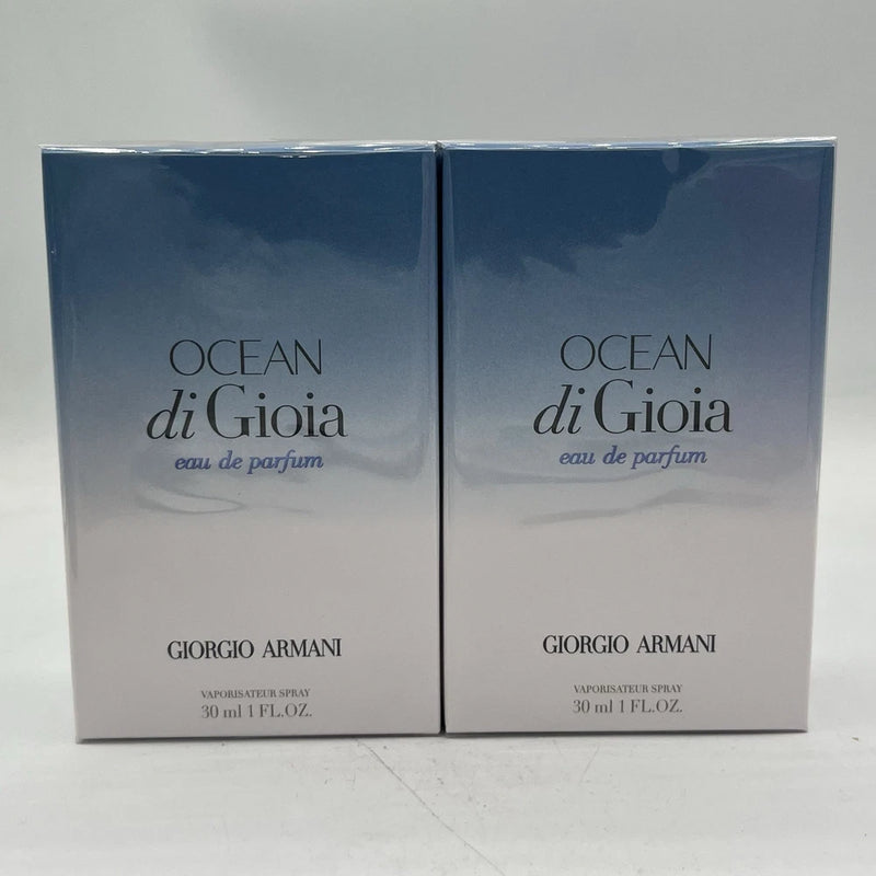 Lot of 2 Ocean Di Gioia by Giorgio Armani EDP 1 oz. 30 MI New Sealed *Authentic* EDP