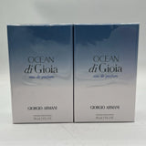 Lot of 2 Ocean Di Gioia by Giorgio Armani EDP 1 oz. 30 MI New Sealed *Authentic* EDP