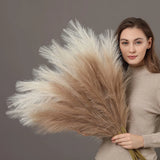 PERFNIQUE Faux Pampas Grass, 9PCS Pompas, Large Pompas Grass, 38'' Tall Pampa... Pampas Grass