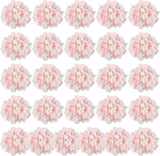 26 Artificial Hydrangeas Pink Silk Flowers For Wedding and Party Decorations Hydrangea