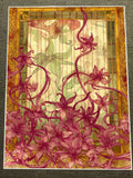 Art Nouveau Lilies in Bloom Decorative Floral Poster 18x24in Lily