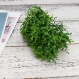 12 Pcs Fake Plants Shrubs Simulated Grass Ornaments Faux Bonsai Tree Desktop Green Plant