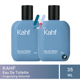 KAHF Invigorating Waterfall Men Perfume Floral Fragrance Long Lasting 2X 35ml EDT