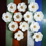 10 White Anemone Artificial Sola Wood Flower Diffuser Flowers 7+ cm Dia. Sunflower