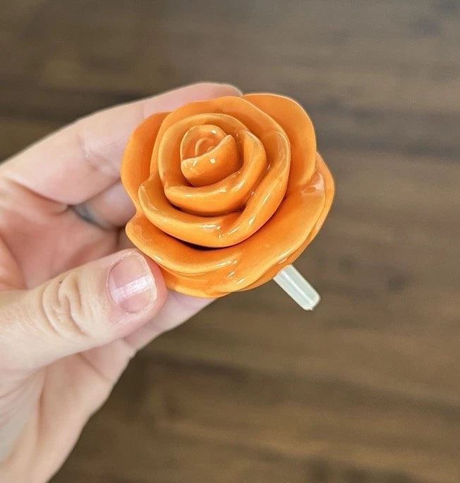 Nora Fleming RETIRED RARE NEW ranunculus orange you happy flower A131 Ranunculus