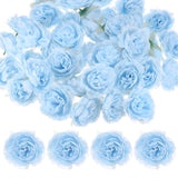 40-Pack Artificial Flower Heads, 3.15" Silk Faux Peony Fake Peonies [Blue] Peony