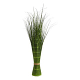 Nearly Natural 40" Onion Grass Artificial Plant in Green Green Plant
