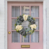 Hydrangea Wreath Flower Wreaths Large Floral Home Decor Rustic Spring Wreaths Hydrangea