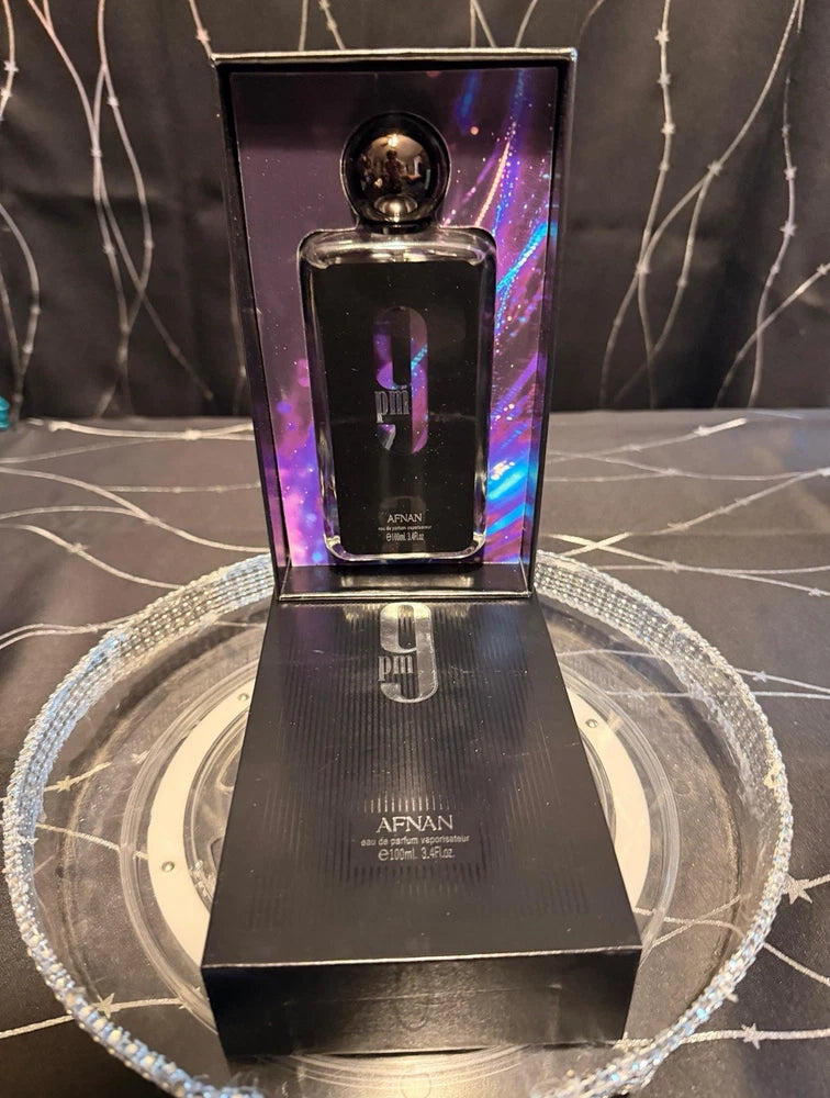 Afnan 9 PM Eau de Parfum Spray 100ml 3.4 fl oz Regular Size EDP