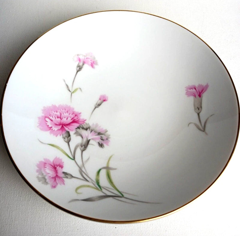 VINTAGE Royal Court Carnation Fine China Japan 7 Inch  Bowl Carnation