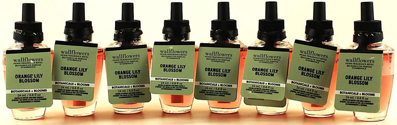 8 - Bath & Body Works ORANGE LILY BLOSSOM Wallflowers Home Fragrance Oil Refills Lily