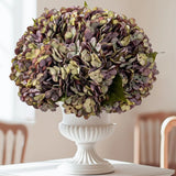 10 Pcs Faux Silk Hydrangea with Stems - Fall Hydrangeas Artificial Flowers Si... Hydrangea