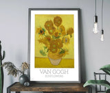 Sunflowers by Vincent Van Gogh A4 Matte Fine Art Print. Classic Impressionist Sunflower