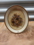 Framed Dried Flowers Home Decor... Vintage Oval  6