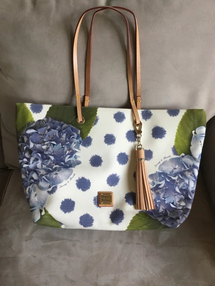 Dooney & Bourke | Hydrangea Print Tote Bag | Floral Large Shopper Addison Sammi Hydrangea