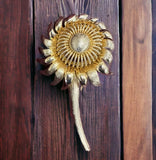 Vintage Daisy or Sunflower Brooch by Coro gold tone Flower with petals 3.5Ó Sunflower