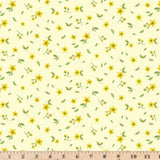 Lemon Bouquet Lemon Floral Butter CD2459  Fabric Half Yard Continuous Cuts Flowering Plants