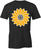 SUNFLOWER TShirt Tee Short-Sleeved Cotton FLOWER FLORAL CLOTHING S1BSA591 Sunflower