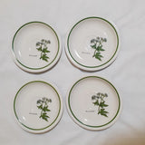 Winterling Ranunculus Platanifolius Porcelain Saucers Bavaria 5.9