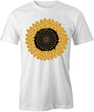 SUNFLOWER TShirt Tee Short-Sleeved Cotton FLOWER FLORAL CLOTHING S1WSA533 Sunflower