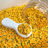 FAKE 5MM Yellow Daisy Flower, Floral Polymer Clay Sprinkle (NOT EDIBLE) D29-26 Daisies